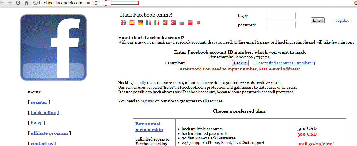 hack a facebook account